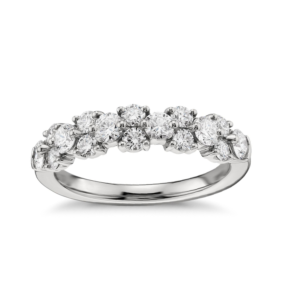 White Zirconia Silver Ring